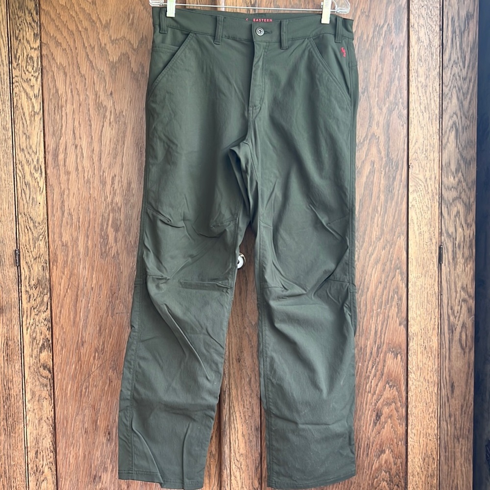 Eastern Mountain Sport Navy Green Denim Pants 32x32